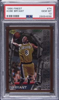 1996 Topps Finest #74 Kobe Bryant - PSA GEM MT 10